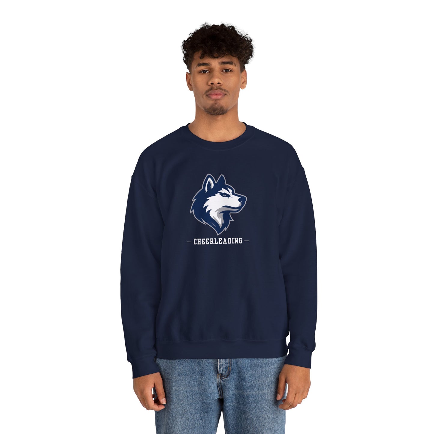 Huskies Cheerleading CrestLine Crewneck