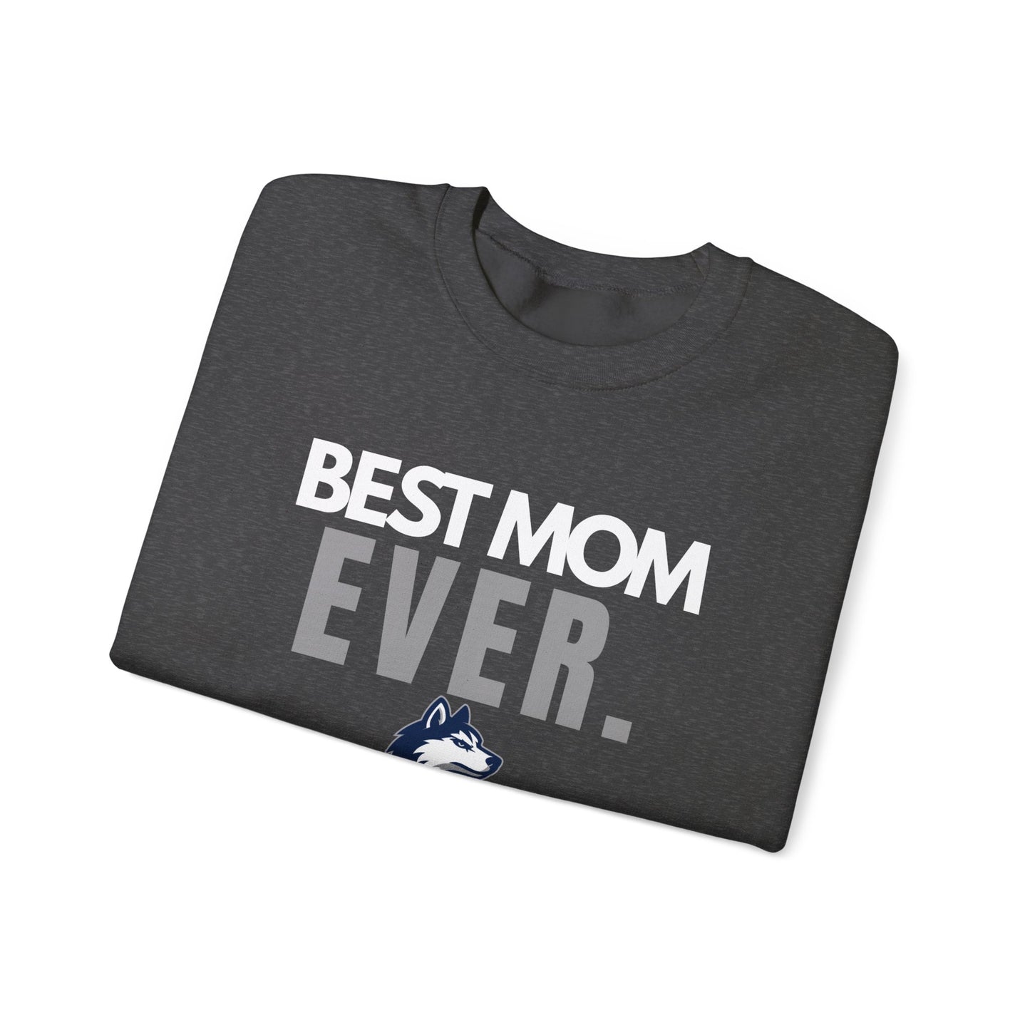 Huskies Mom BoldMark Crewneck