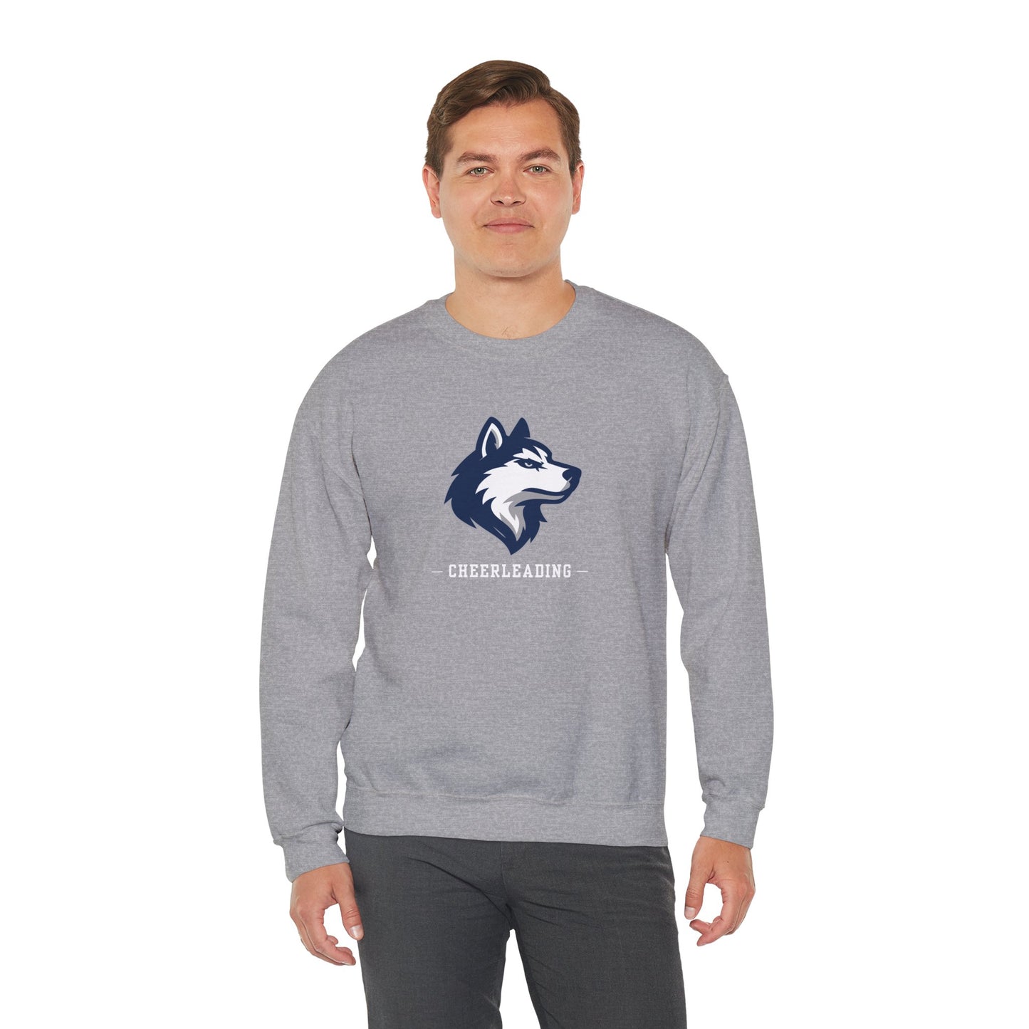 Huskies Cheerleading CrestLine Crewneck