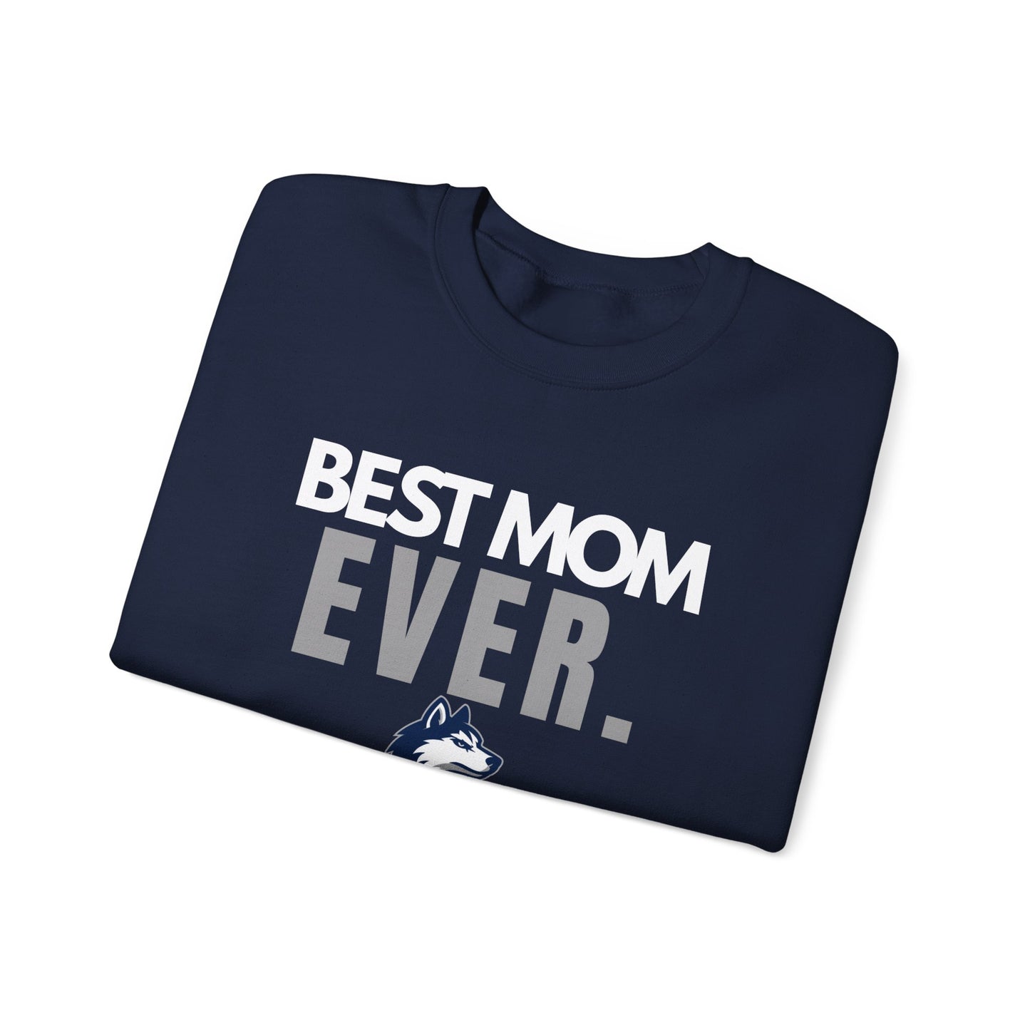 Huskies Mom BoldMark Crewneck