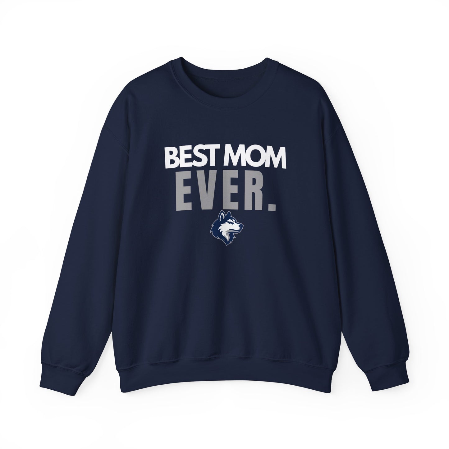 Huskies Mom BoldMark Crewneck