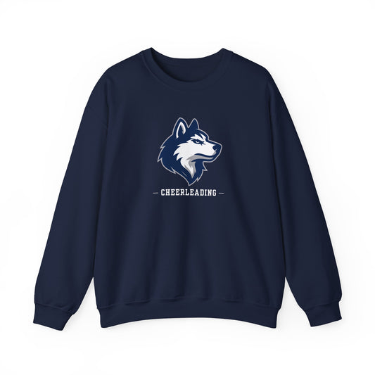 Huskies Cheerleading CrestLine Crewneck