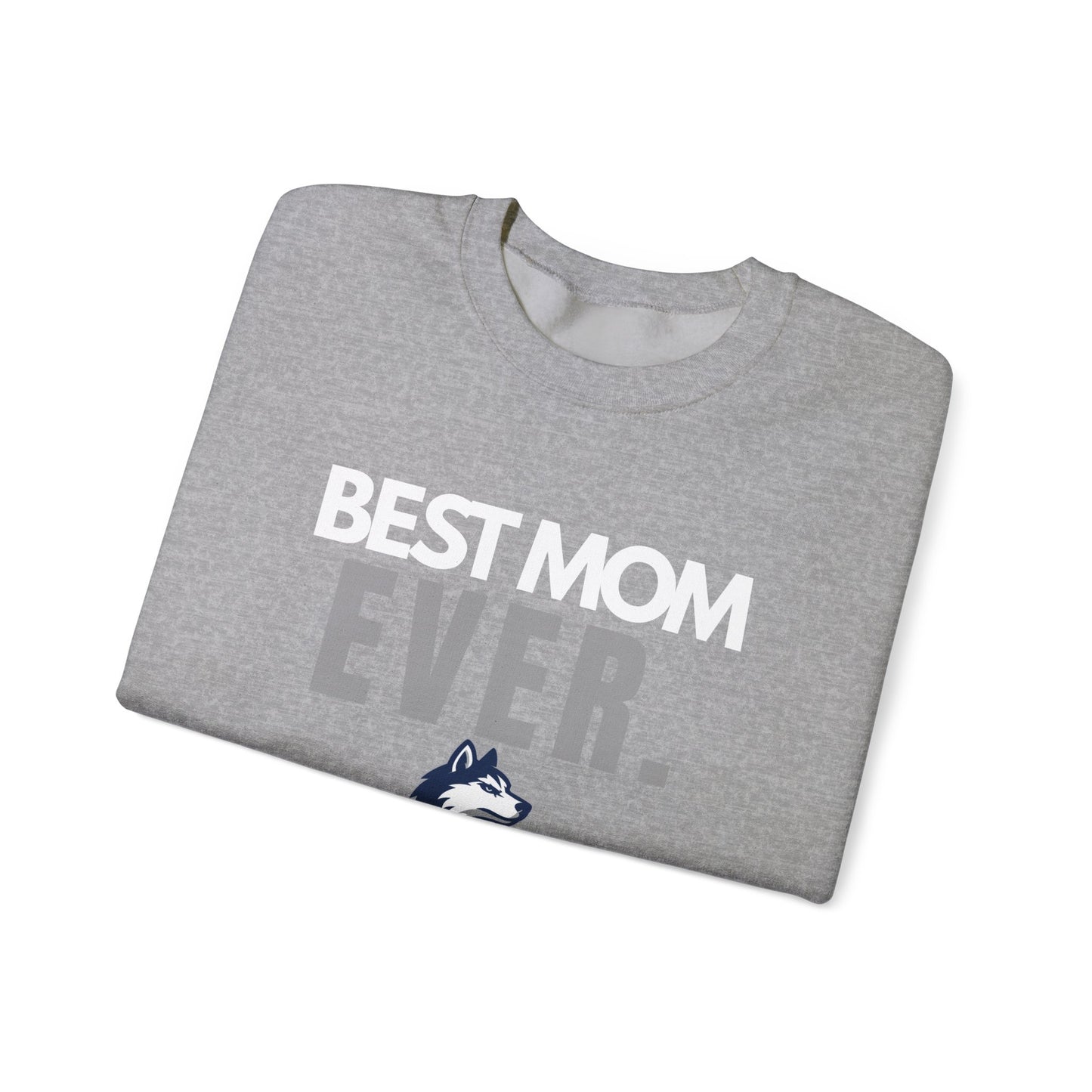 Huskies Mom BoldMark Crewneck