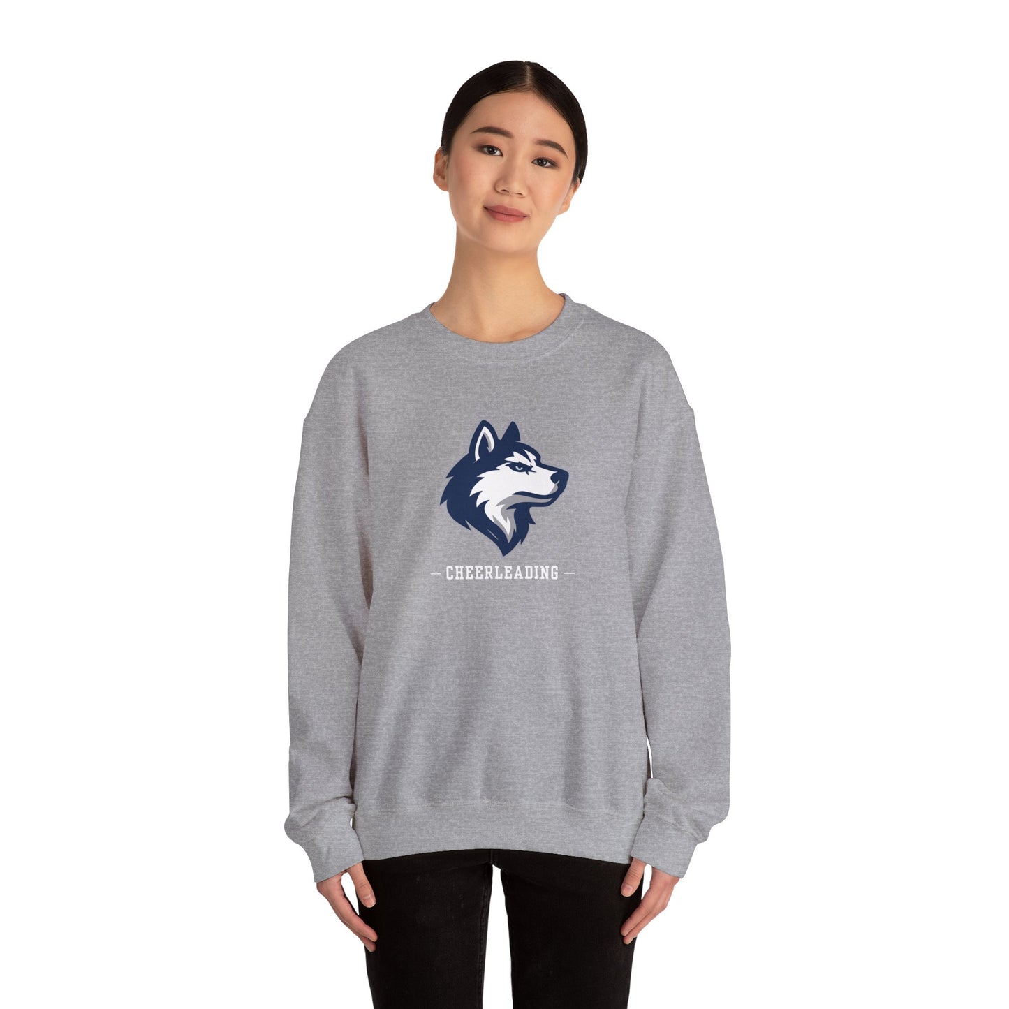 Huskies Cheerleading CrestLine Crewneck