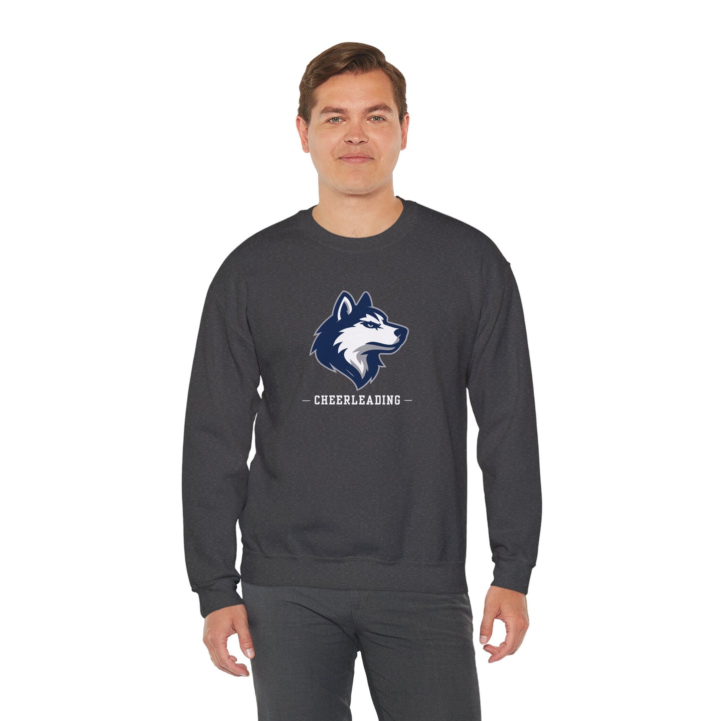 Huskies Cheerleading CrestLine Crewneck