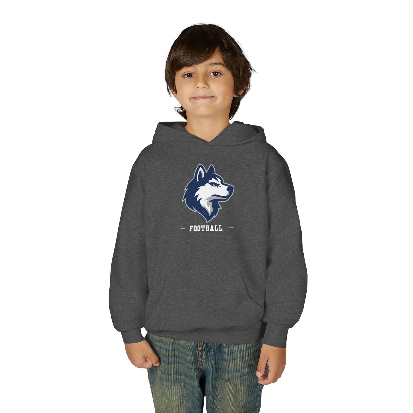 Huskies Football CrestLine Youth Hoodie