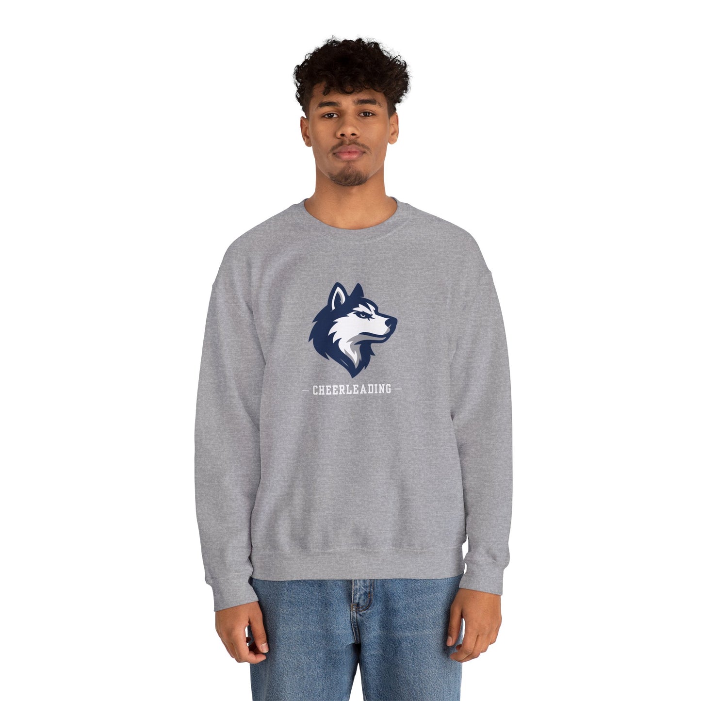 Huskies Cheerleading CrestLine Crewneck