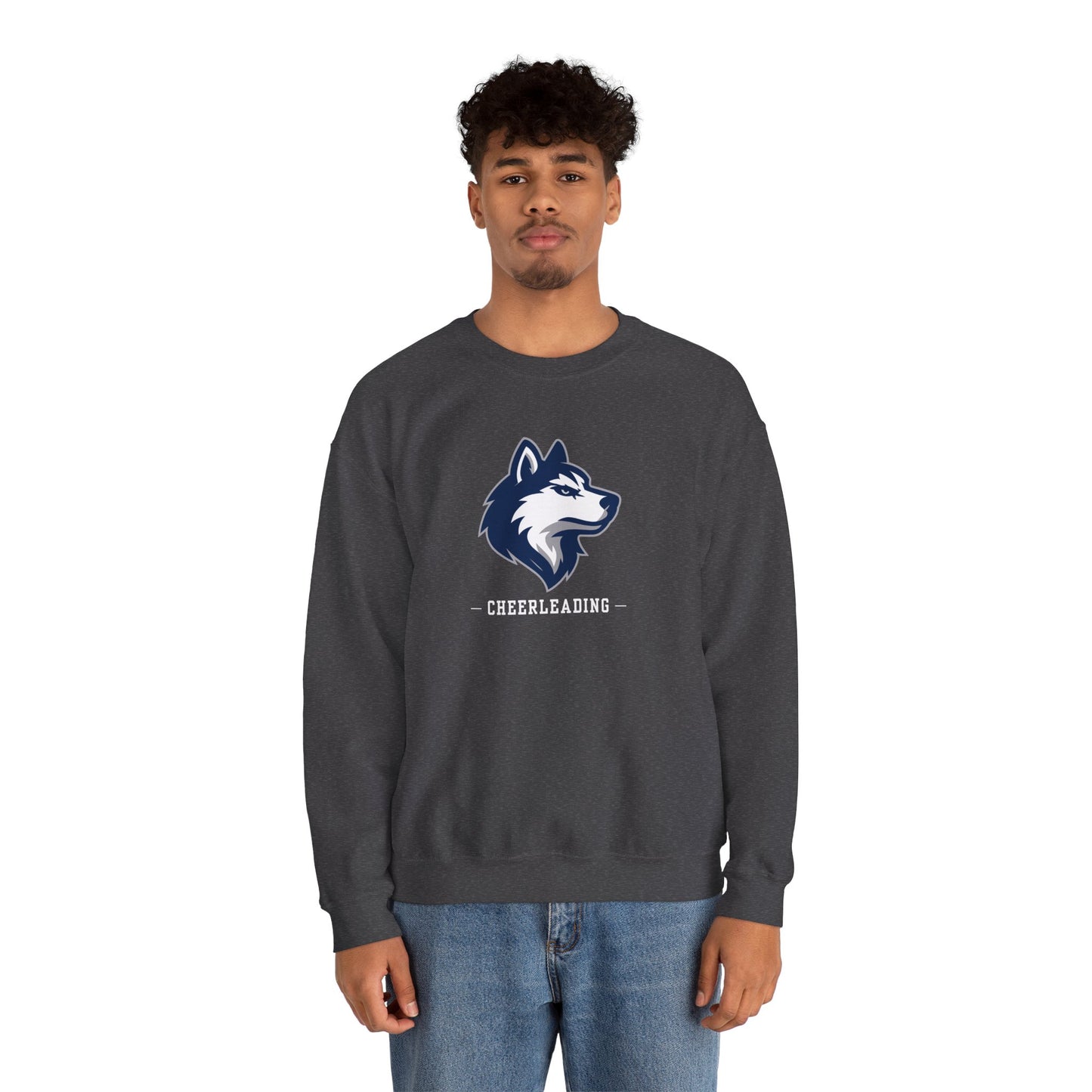 Huskies Cheerleading CrestLine Crewneck