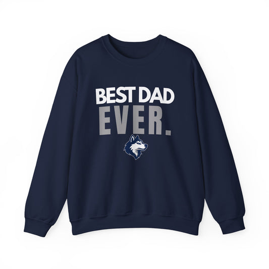 Huskies Dad BoldMark Crewneck