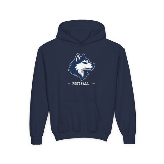 Huskies Football CrestLine Youth Hoodie