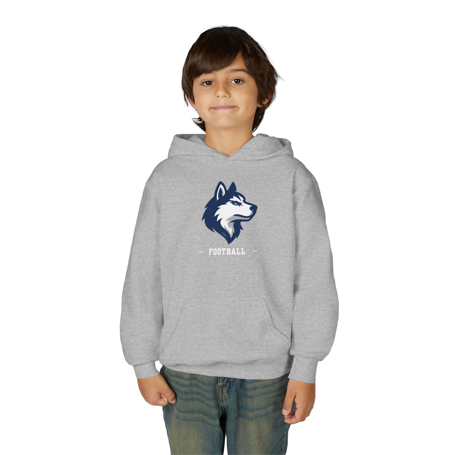 Huskies Football CrestLine Youth Hoodie