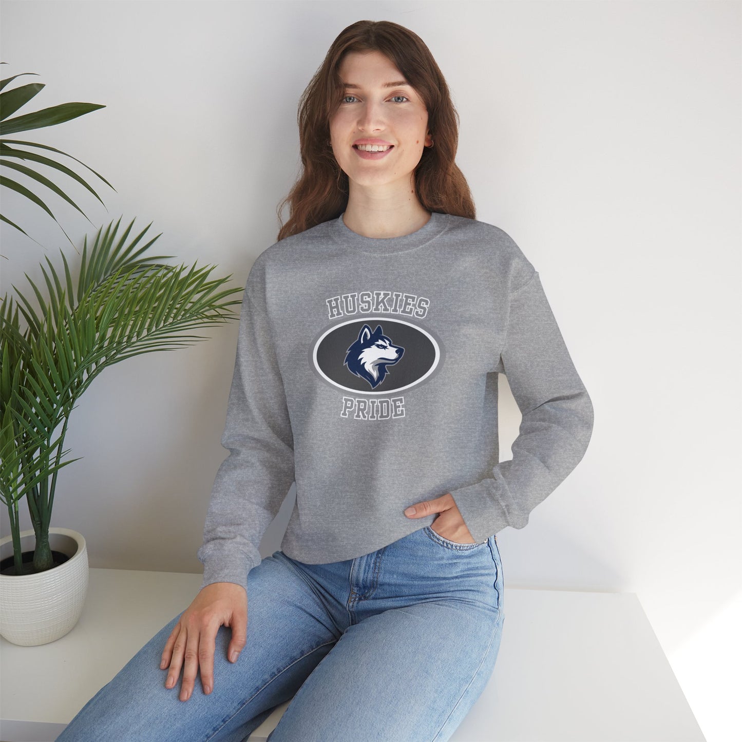 Huskies Pride OvalMark Crewneck